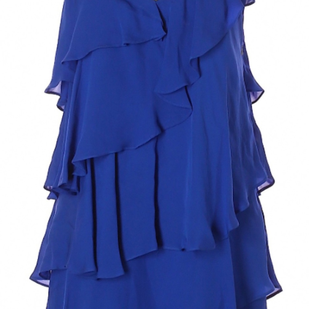 Ali Ro 100% Silk Blue Cocktail Dress
